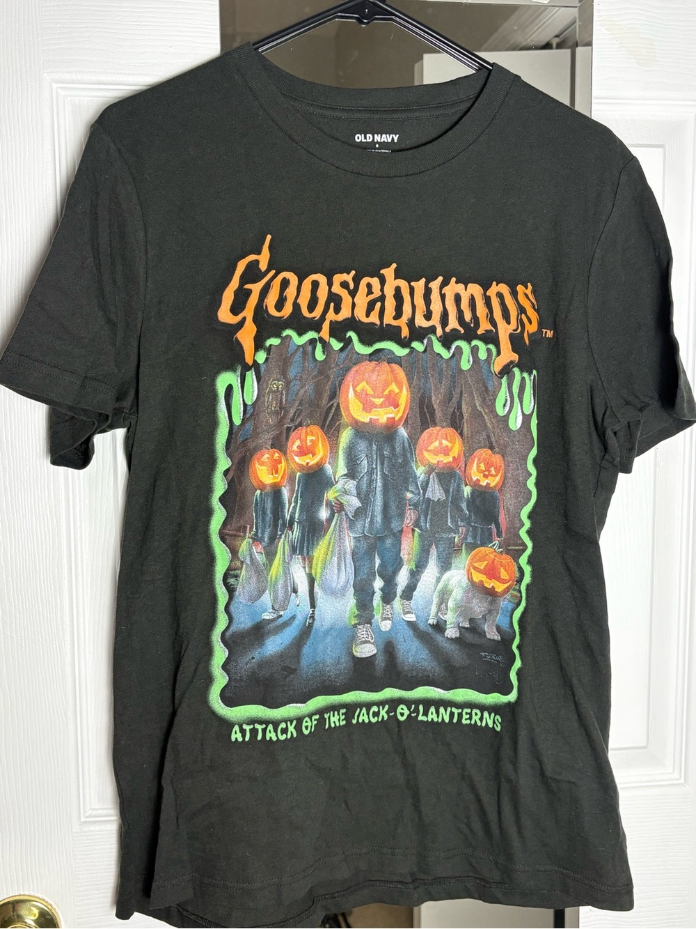 Old Navy Black Goosebumps 'Attack of the Jack-O'-Lanterns' Costume Tee